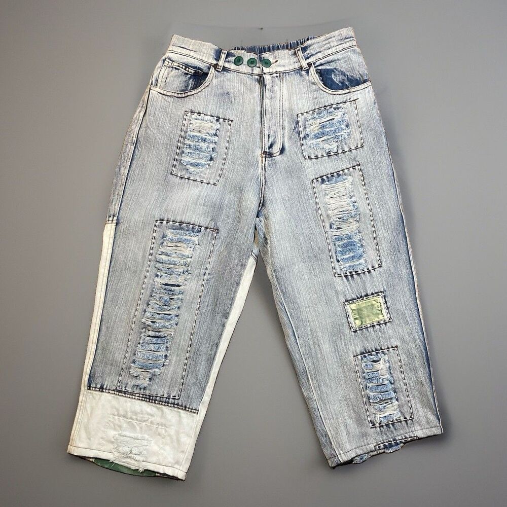 Oli & Hali Patchwork Denim Jeans Size XL Style #MB2150 RN #153571